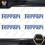 Compatible Ferrari Name Cars Logo Pack of 4 MINI SIZE Decals Stickers Vinyl - Image 10
