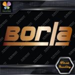 Compatible Borla Exhaust Mufflers JDM Tuning Racing Logo Vinyl Decals Stickers - Image 19