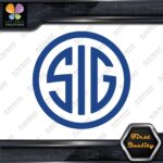 Compatible SIG Firearms Guns Badge Emblem Circle Logo Decals Stickers Vinyl - Image 11