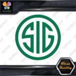 Compatible SIG Firearms Guns Badge Emblem Circle Logo Decals Stickers Vinyl - Image 15