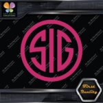 Compatible SIG Firearms Guns Badge Emblem Circle Logo Decals Stickers Vinyl - Image 20