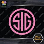 Compatible SIG Firearms Guns Badge Emblem Circle Logo Decals Stickers Vinyl - Image 21