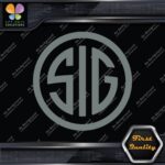Compatible SIG Firearms Guns Badge Emblem Circle Logo Decals Stickers Vinyl - Image 4