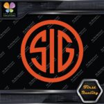 Compatible SIG Firearms Guns Badge Emblem Circle Logo Decals Stickers Vinyl - Image 7