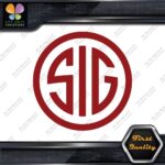 Compatible SIG Firearms Guns Badge Emblem Circle Logo Decals Stickers Vinyl - Image 9