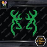 Compatible Browning Buck Head Deer Stag Left & Right Set Vinyl Decals Stickers - Image 15