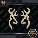 Compatible Browning Buck Head Deer Stag Left & Right Set Vinyl Decals Stickers - Image 24