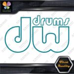 Compatible DW Drums Outlined Hollow Snares Name Logo Vinyl Decals Stickers - Image 13