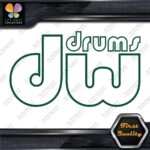 Compatible DW Drums Outlined Hollow Snares Name Logo Vinyl Decals Stickers - Image 16