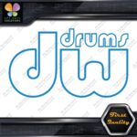 Compatible DW Drums Outlined Hollow Snares Name Logo Vinyl Decals Stickers - Image 10