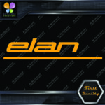 Compatible Elan Ski-Doo Snowmobile Vintage Ski Doo Name Vinyl Decals Stickers