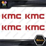 Compatible KMC Wheels JDM Logo Emblem Pack of 4 MINI SIZE Decals Stickers Vinyl