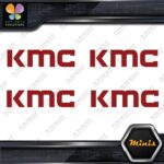 Compatible KMC Wheels JDM Logo Emblem Pack of 4 MINI SIZE Decals Stickers Vinyl - Image 9