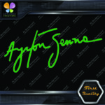 Compatible Ayrton Senna Signature Logo JDM Racing Tuning Vinyl Decals Stickers - Image 11