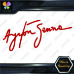 Compatible Ayrton Senna Signature Logo JDM Racing Tuning Vinyl Decals Stickers - Image 4