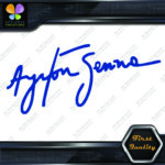 Compatible Ayrton Senna Signature Logo JDM Racing Tuning Vinyl Decals Stickers - Image 5