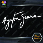 Compatible Ayrton Senna Signature Logo JDM Racing Tuning Vinyl Decals Stickers - Image 6
