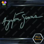 Compatible Ayrton Senna Signature Logo JDM Racing Tuning Vinyl Decals Stickers - Image 8