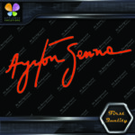 Compatible Ayrton Senna Signature Logo JDM Racing Tuning Vinyl Decals Stickers - Image 10