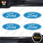 Compatible Ford Oval Wheels Rim Center Caps 4 MINI SIZE Decals Stickers Vinyl - Image 11