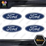 Compatible Ford Oval Wheels Rim Center Caps 4 MINI SIZE Decals Stickers Vinyl - Image 12