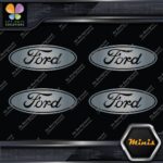 Compatible Ford Oval Wheels Rim Center Caps 4 MINI SIZE Decals Stickers Vinyl - Image 18