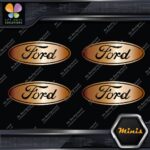 Compatible Ford Oval Wheels Rim Center Caps 4 MINI SIZE Decals Stickers Vinyl - Image 19