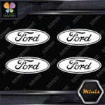 Compatible Ford Oval Wheels Rim Center Caps 4 MINI SIZE Decals Stickers Vinyl - Image 3