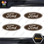 Compatible Ford Oval Wheels Rim Center Caps 4 MINI SIZE Decals Stickers Vinyl - Image 24