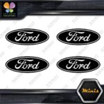 Compatible Ford Oval Wheels Rim Center Caps 4 MINI SIZE Decals Stickers Vinyl - Image 4