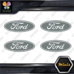 Compatible Ford Oval Wheels Rim Center Caps 4 MINI SIZE Decals Stickers Vinyl - Image 5