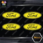 Compatible Ford Oval Wheels Rim Center Caps 4 MINI SIZE Decals Stickers Vinyl - Image 6