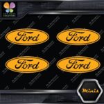 Compatible Ford Oval Wheels Rim Center Caps 4 MINI SIZE Decals Stickers Vinyl - Image 7