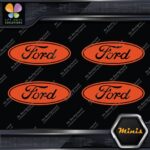 Compatible Ford Oval Wheels Rim Center Caps 4 MINI SIZE Decals Stickers Vinyl - Image 8