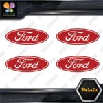 Compatible Ford Oval Wheels Rim Center Caps 4 MINI SIZE Decals Stickers Vinyl - Image 9