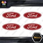 Compatible Ford Oval Wheels Rim Center Caps 4 MINI SIZE Decals Stickers Vinyl - Image 10