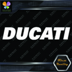 Compatible with Ducati Logo Simple Name Sport Motorcycles Vinyls Decals Stickers