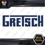 Compatible Gretsch Drums 1960's Simple Name Emblem Logo Vinyl Decals Stickers - Image 12