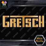 Compatible Gretsch Drums 1960's Simple Name Emblem Logo Vinyl Decals Stickers - Image 17