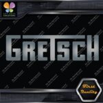 Compatible Gretsch Drums 1960's Simple Name Emblem Logo Vinyl Decals Stickers - Image 18