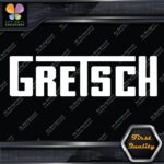 Compatible Gretsch Drums 1960's Simple Name Emblem Logo Vinyl Decals Stickers - Image 3