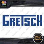 Compatible Gretsch Drums 1960's Simple Name Emblem Logo Vinyl Decals Stickers - Image 4