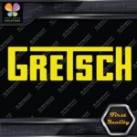 Compatible Gretsch Drums 1960's Simple Name Emblem Logo Vinyl Decals Stickers - Image 5