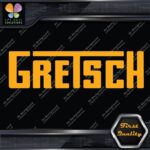 Compatible Gretsch Drums 1960's Simple Name Emblem Logo Vinyl Decals Stickers - Image 7