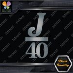 Compatible J 40 Boats J40 Sailing Boating Sports Logo Decals Stickers Vinyl - Image 18
