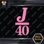 Compatible J 40 Boats J40 Sailing Boating Sports Logo Decals Stickers Vinyl - Image 21