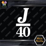 Compatible J 40 Boats J40 Sailing Boating Sports Logo Decals Stickers Vinyl - Image 4