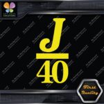 Compatible J 40 Boats J40 Sailing Boating Sports Logo Decals Stickers Vinyl - Image 5