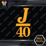 Compatible J 40 Boats J40 Sailing Boating Sports Logo Decals Stickers Vinyl - Image 6