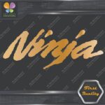 Compatible Ninja Wavy Motorcycles Kawazaki Name Logo Vinyl Decals Stickers - Image 20
